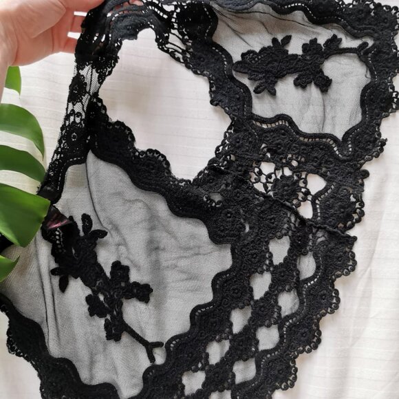 Seductions Sheer Black Vest β Size M - Picture 4 of 4